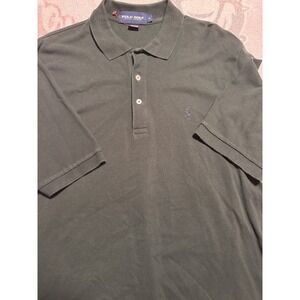 Polo Golf Ralph Lauren Mens Large Green Short Sleeve Classic Fit Polo Shirt